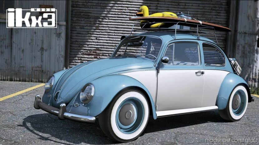 GTA 5 Volkswagen Vehicle Mod: Beetle Kahakai Edition 1967 Add-On | Extras (Featured)