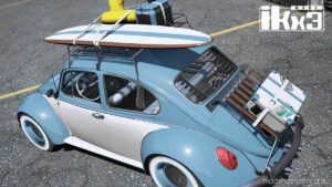 GTA 5 Volkswagen Vehicle Mod: Beetle Kahakai Edition 1967 Add-On | Extras (Image #4)