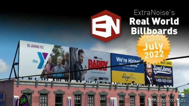 ATS Mod: REAL WORLD BILLBOARDS V220709 1.45 (Featured)