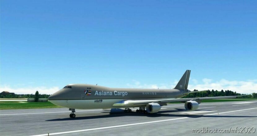 MSFS 2020 Boeing Livery Mod: 747-8F Asiana Cargo OLD 4K NO Mirroring (Featured)