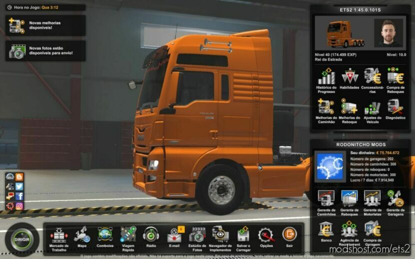 ETS2 Save Mod: Profile 1.45.0.101S (Featured)