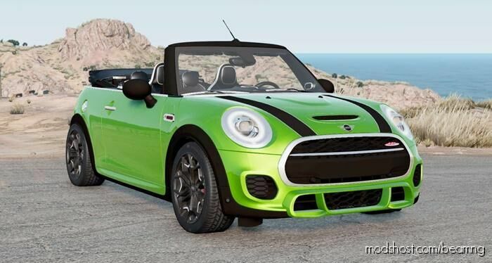 BeamNG Cabrio Car Mod: Mini Cooper S Cabrio John Cooper Works Package (Featured)