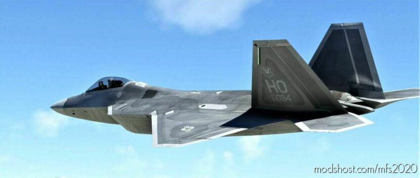 MSFS 2020 Livery Mod: F-22A 7TH FS (Holloman AFB) (Featured)