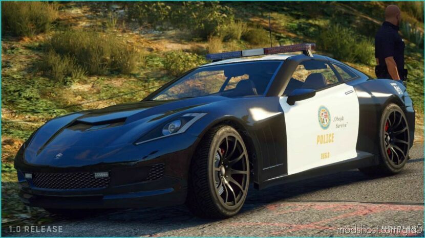 GTA 5 Vehicle Mod: Police Invetero Coquette Add-On / Fivem | Extras | Tuning | Call Sign System (Featured)