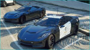 GTA 5 Vehicle Mod: Police Invetero Coquette Add-On / Fivem | Extras | Tuning | Call Sign System (Image #3)