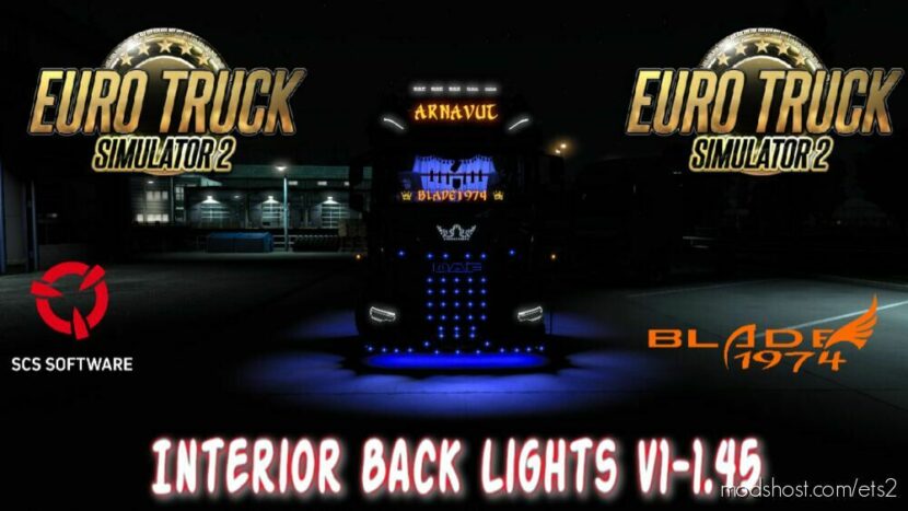 ETS2 Part Mod: Interior Back Lights 1.45 (Featured)