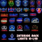 ETS2 Part Mod: Interior Back Lights 1.45 (Image #3)