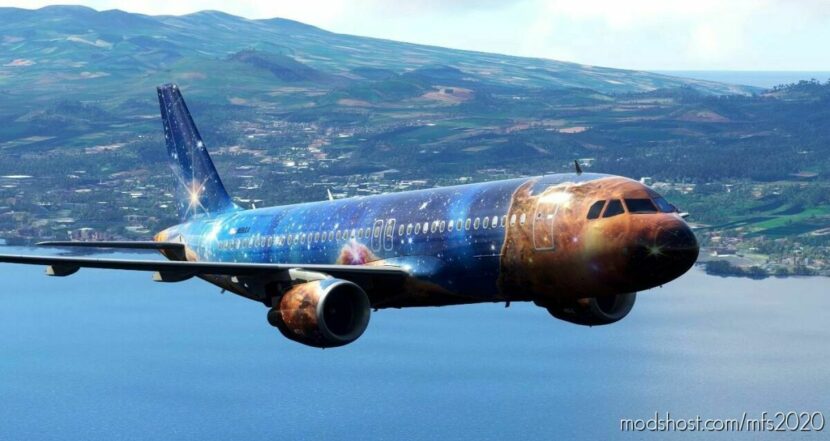 MSFS 2020 A320 Livery Mod: Fenix A320 Carina Nebula (Featured)