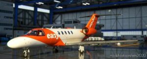 MSFS 2020 Cessna Livery Mod: Easyjet Cessna Citation CJ4 Corporate JET (Featured)