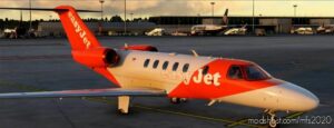 MSFS 2020 Cessna Livery Mod: Easyjet Cessna Citation CJ4 Corporate JET (Image #2)