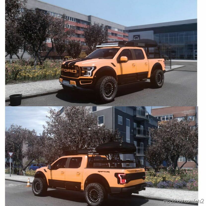 ETS2 Ford Car Mod: NEW Ford Raptor Mega Mod (Featured)