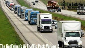 ATS Mod: Godfather’s AI Traffic Pack Volume 2 V1.1 (Featured)