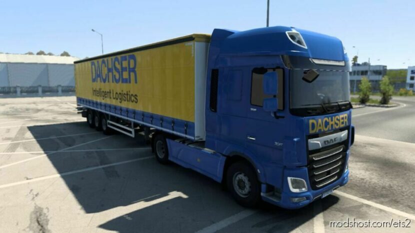 ETS2 DAF Mod: Dachser DAF Skinpack 1.45 (Featured)