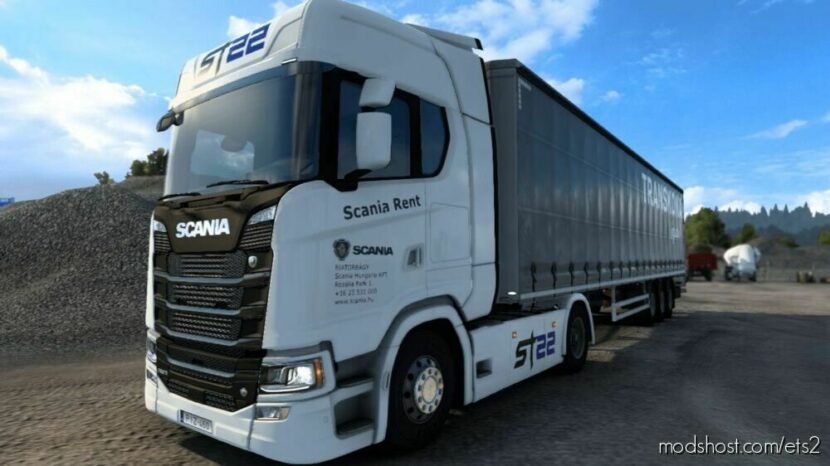 ETS2 Scania Skin Mod: ST22 Trans Scania Paintjob (Featured)