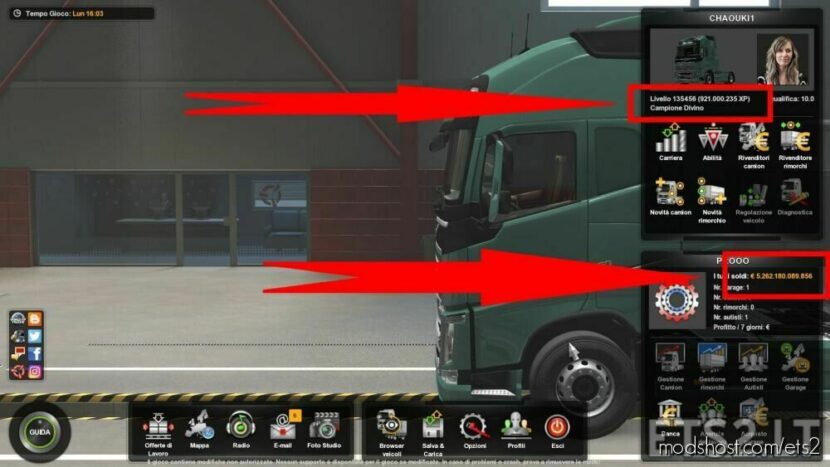 ETS2 Save Mod: Infinite Money And XP 1.45 (Featured)