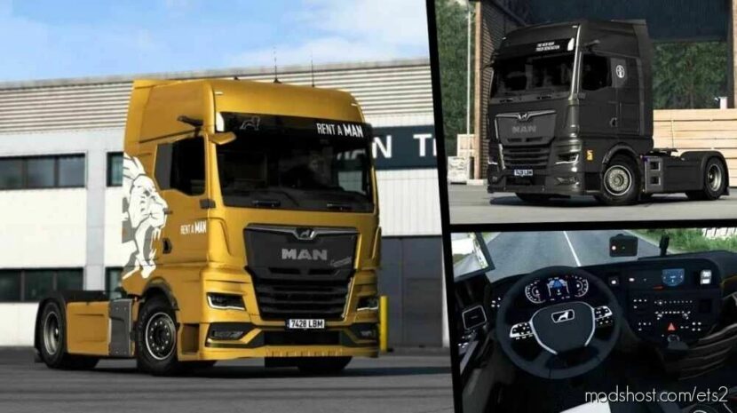 ETS2 Standalone Truck Mod: MAN TGX GS 18.510 NEW Generation + Trailers 1.45 (Featured)