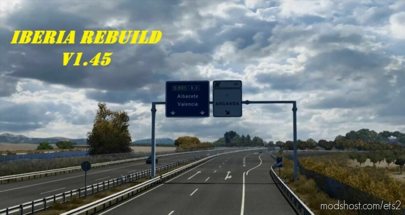 ETS2 Map Mod: IBERIA REBUILD UPDATE V1.45 (Featured)