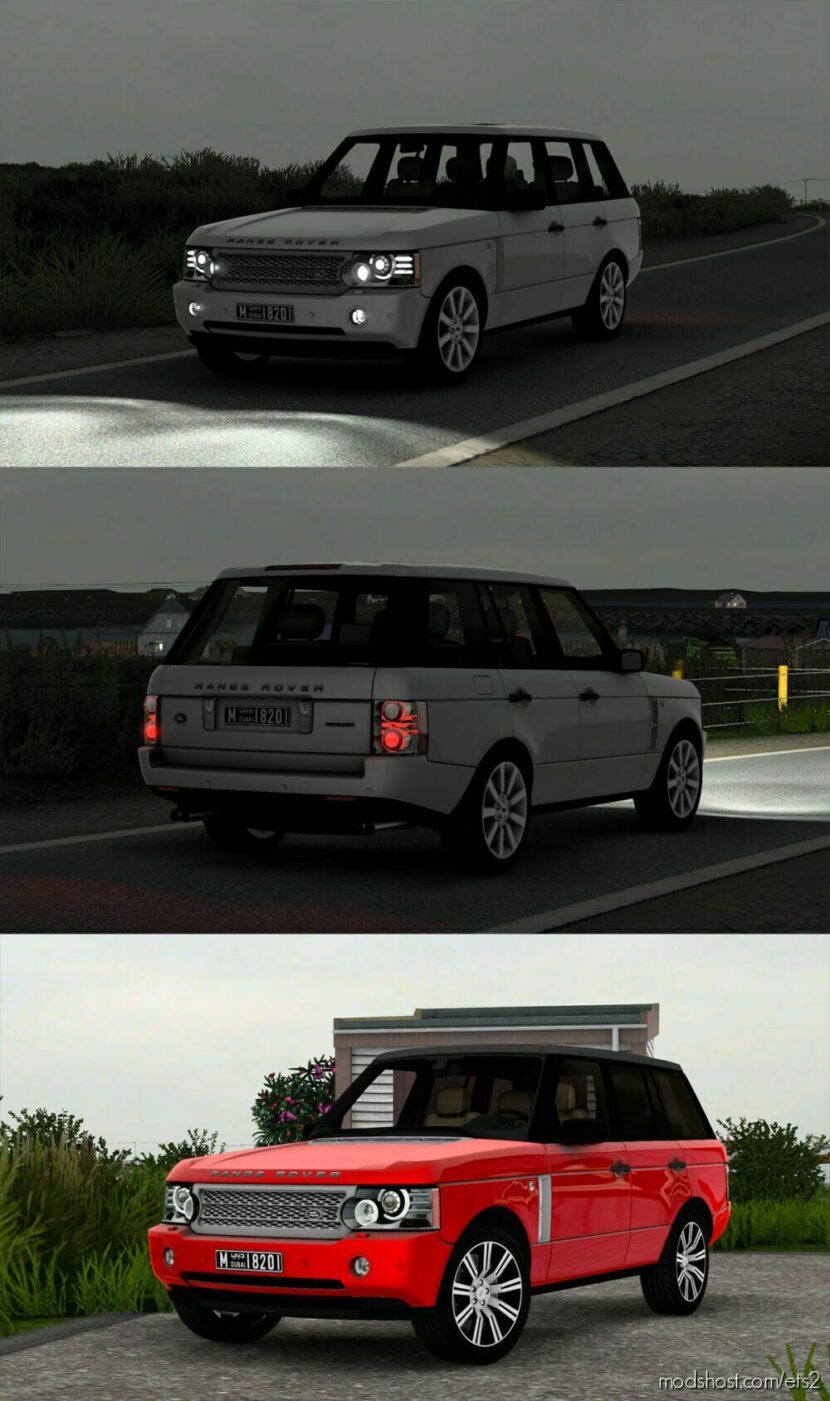 ETS2 Land Rover Car Mod: Range Rover Supercharged V8 2008 V7.3 1.45 (Featured)