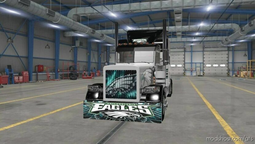 ATS Peterbilt Skin Mod: Philadelphia Eagles 1.45 (Featured)