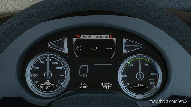 ETS2 Interior Mod: DAF XF 106 IMPROVED DASHBOARD V1.0 (Featured)