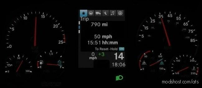 ATS Interior Mod: Western Star 49X-57X & Freightliner Cascadia Improved Dashboards V1.2.1 1.45 (Featured)