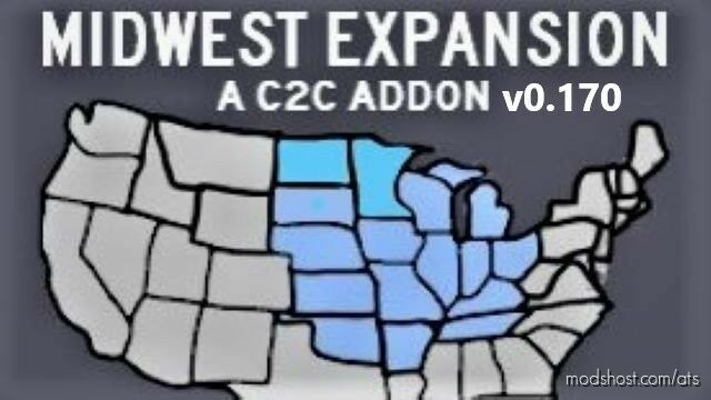 ATS Map Mod: MIDWEST EXPANSION C2C ADDON V0.170 (Featured)