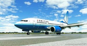 MSFS 2020 Livery Mod: United (Blue Tulip) – Pmdg 737-600 (Image #2)