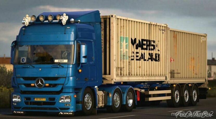 ETS2 Mercedes-Benz Truck Mod: Mercedes Benz Actros MP3 V1.3 (Featured)