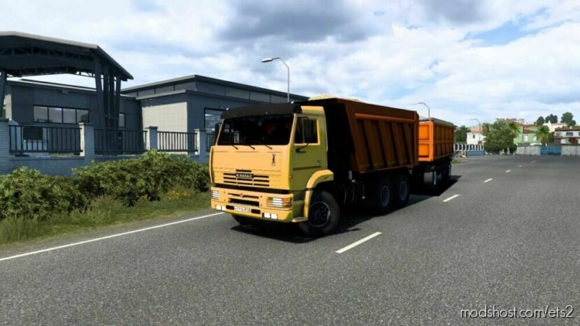 ETS2 Kamaz Truck Mod: 6520 With Trailer Szap 83571 1.45 (Featured)