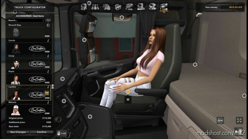 ETS2 Mod: Girls Passenger By Chris Mursaat 1.45 (Featured)