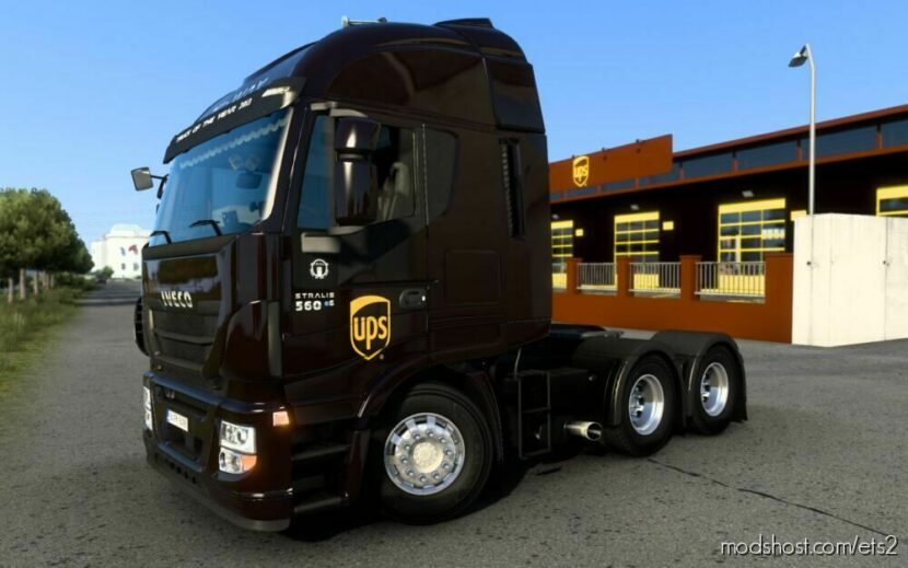 ETS2 Iveco Mod: Skin Iveco Stralis Hi-Way UPS 1.45 (Featured)