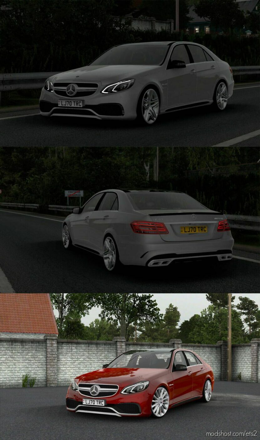 ETS2 Mercedes-Benz Car Mod: W212 2016 E63 AMG S V4.3 1.45 (Featured)