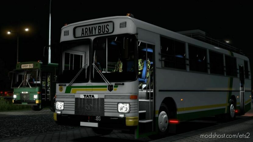 ETS2 Tata Mod: Indian Army Tata BUS 1.40-1.45 (Featured)