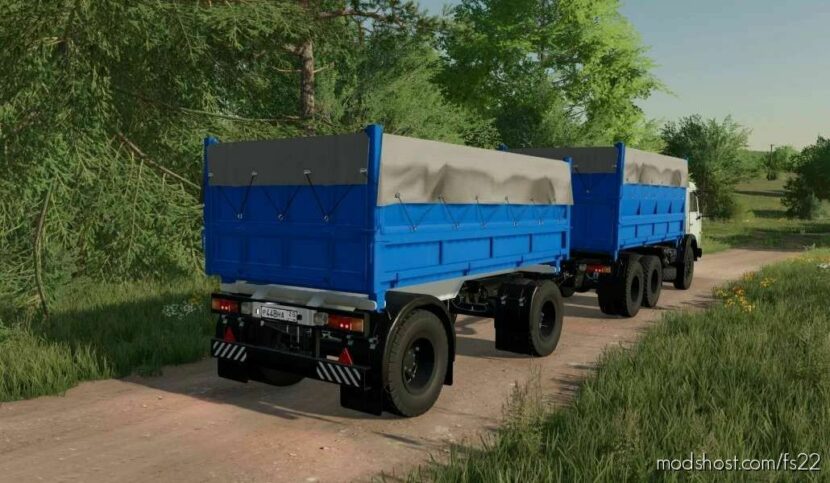 FS22 Kamaz Truck Mod: Grain V1.0.0.1 (Featured)