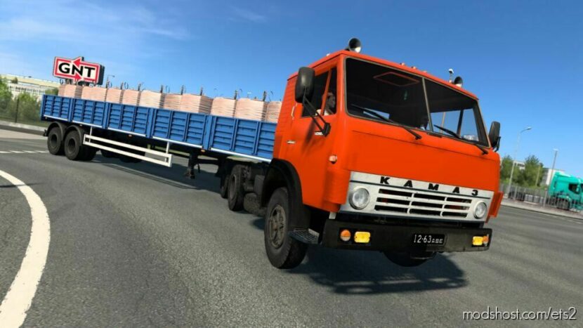 ETS2 Kamaz Truck Mod: 5410 Modified OQ37 + Trailers 1.45 (Featured)