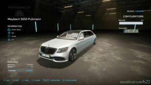 FS22 Car Mod: Maybach S650 Pullman (Image #4)