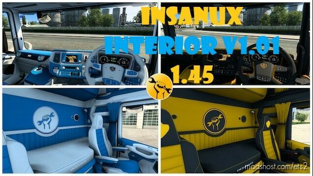 ETS2 Mod: INSANUX SCANIA NG INTERIOR UK V1.01 1.45 (Featured)