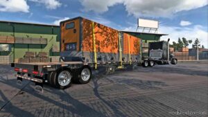 ATS Standalone Trailer Mod: Globe 40-TON Drop Deck Ownable 1.45 (Featured)