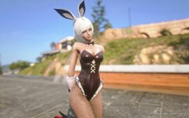 GTA 5 Player Mod: Bunny Girl Add-On PED (Image #4)