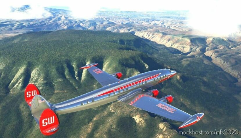 MSFS 2020 Lockheed Livery Mod: Constellation Seaboard Western Airlines V2.0 (Featured)