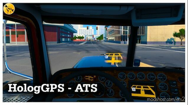 ETS2 Interior Mod: HOLOGPS - HEADS UP DISPLAY V1.0 1.45 (Featured)