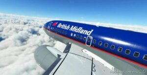 MSFS 2020 Boeing Livery Mod: 737-600 British Midland Retro G-Bvze (Image #2)