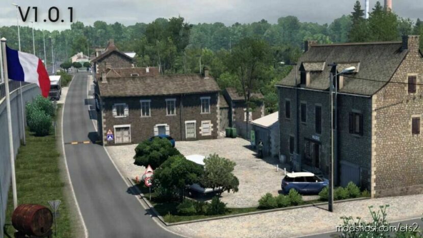 ETS2 Mod: Bourges Map V1.0.1 1.45 (Featured)