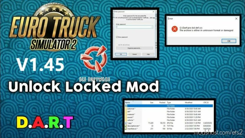 ETS2 Mod: DART SCS EXTRACTOR V1.45 (Featured)