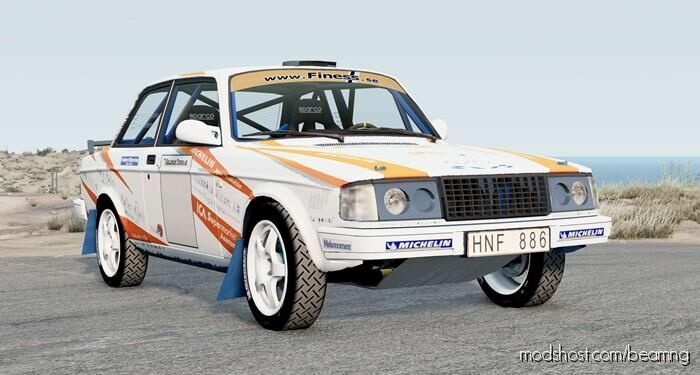 BeamNG Volvo Car Mod: 242 Grupp H Lightspeed Edition 1976 (Featured)