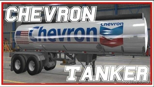 ATS Trailer Mod: Chevron Tanker 1.45 (Featured)