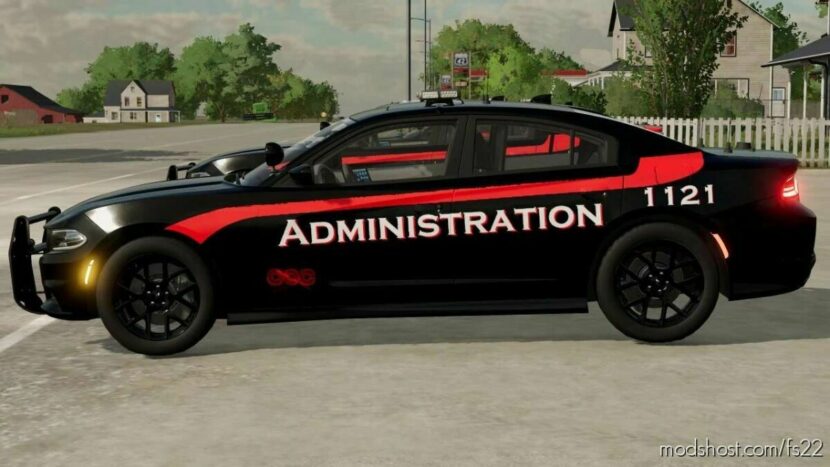 FS22 Dodge Car Mod: Charger 2015 Admin (Featured)