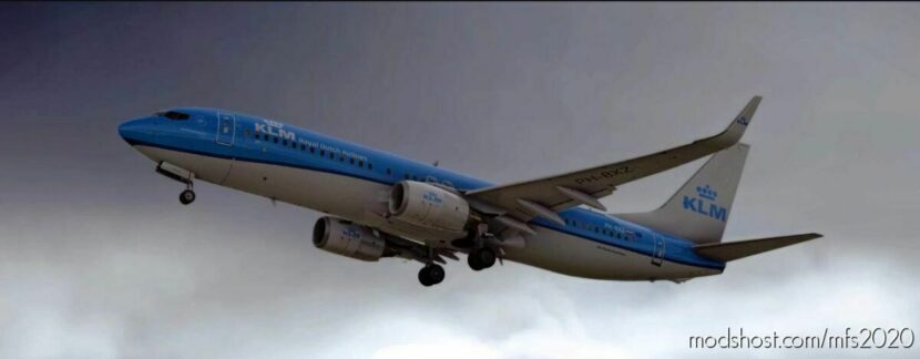 MSFS 2020 Livery Mod: KLM 737-8K2 Ph-Bxz (Featured)