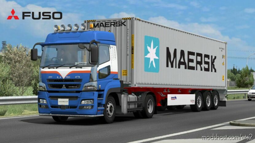 ETS2 Truck Mod: Fuso Super Great + Interior v1.45 (Featured)