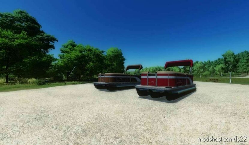 FS22 Vehicle Mod: Bennington Pontoon Boat V2.0 (Featured)